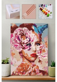 Resim Sayılarla Boyama Seti - Masal Güzeli 40x50cm 