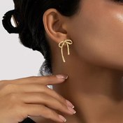 Resim Kadın Moda Küpeleri, Vintage Bohemian Stili, Büyük Açık Düğme Studlar, Çinko Alaşım ile Demir Gövde, Tüm Mevsim Günlük ve Parti Giyim 