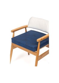 Resim 50x50x8cm Sandalye Minderi Dayanaklı Fermuarlı Yıkanabilir Kumaş Bahçe-balkon Minderi 1adet Mavi Mavi 