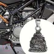 Resim 1 adet Vintage İskelet Ejderha Motosiklet Çanı - Şanslı Şanslı Çinko Alaşımlı Biker Aksesuarı, Babanızın Doğum Günü, Babalar Günü, Yeni Yıl, Sevgililer Günü, Yeni Yıl, Geçmişe Aşk Eden Bikerler İçin İdeal Hediye, Biker Aksesuarı 