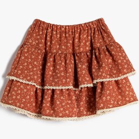 Resim Kız Bebek Etek Volanlı Beli Lastikli 