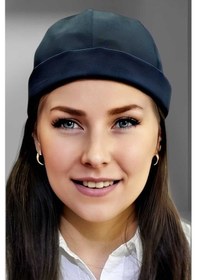 Resim Unisex %100 Pamuklu Docker Şapka Lacivert 