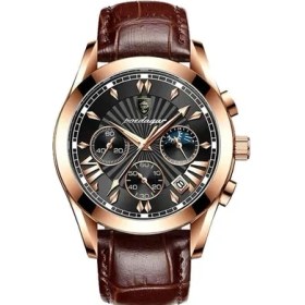 Resim Hanyang 6198 Rg Bk L Poedagar Erkekler Için Rahat Spor Saatler Üst Marka Lüks Paslanmaz Leke Kol Saati Adam Saat Moda Su Geçirmez Quazt Kol Saati (Yurt Dışından) 