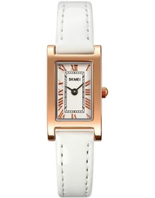 Resim Aubyhe Skmeı Kadın Kol Saati 1783 - Tam Kalem Kasa, Roma Rakamı, Deri Kayış, 30m Su Geçirmez, Retro Stili, Zirkonyum Alaşımlı, Ve Şık Tasarım Çok Renkli 