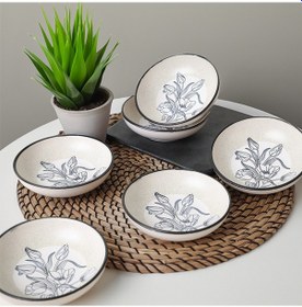 Resim Keramika Shade Flowers Halka Sosluk / Çerezlik 13 Cm 6 Adet 21847 