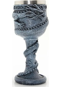 Resim Larimar Ejderha Tasarımlı Paslanmaz Çelik Kadeh Bardak Model 1 - 9073303241990lmr 