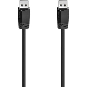 Resim HAMA HM.200601 USB 2.0 A Fiş - A Fiş 1.8m USB Kablo Siyah 