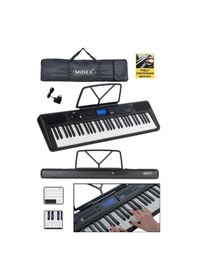 Resim Midex Ps-5200bk Pro Org 61 Led Işıklı Tuş Hassasiyetli Bluetooth Midi 