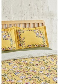 Resim Karaca Home Lansy Sarı %100 Pamuk Tek Kişilik Nevresim Takımı 200.22.05.0045 