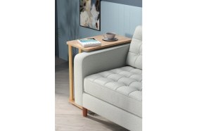 Resim Woodhub Kahverengi Tekerlekli Çam Çalışma Masası ve Kişisel Çözüm Sehpası Laptopmasa 60 cm Suntalam 35 cm 6 
