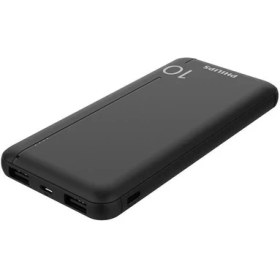 Resim Phılıps DLP1810CB 10.000 Mah Powerbank 2xusb-A 2.1A Usb-C Çıkış Siyah 