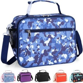 Resim Yalıtımlı Öğle Yemeği Çantası - Ayarlanabilir Askılı Termal Soğutucu Çanta Camblue Çok Renkli 