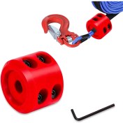 Resim Solar Sanc Vinç Kablosu Kauçuk Durdurucu Kamyonlar Için Otomobil Modifikasyonu Kırmızı (Yurt Dışından) 