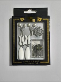 Resim Design Show 8'Li Set Pin Eşarp ve Şal İğnesi Eşarp Klipsi Şal Klipsi 