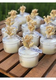 Resim Bernami Vazo Pinterest Nikah Nişan Söz Kına Hediyelik Mika Kutu Mum Kuru Çiçekli 20 Adet Mika Kutu Diğer 