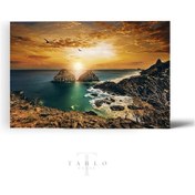 Resim Güneş Doğarken Ahşap Tablo 8mm 