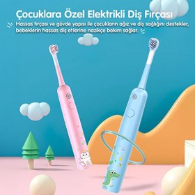 Resim NPO Nicefeel X500 Çocuklar İçin Dakikada 39600 Titreşim Şarjlı Sonic Diş Fırçası Mavi 