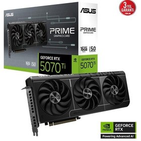 Resim Asus Prime Geforce Rtx 5070ti Prıme-rtx5070tı-16g 16 Gb Gddr7 256 Bit Ekran Kartı 