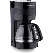 Resim Korkmaz 220 - 240 V Elektra Filtre Kahve Makinesi Filtre Kahve Makineleri Cam Plastik Bej C / F 