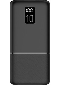 Resim Logia P10 10000 Mah Led Ekranlı Slim 2.1a Powerbank Siyah 