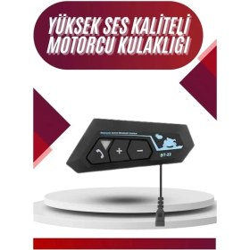 Resim Bucuks Mey Ithalat® Intercom Bluetooth Kask Kulaklık Motosiklet Kulaklık 5.0 Bluetooth 