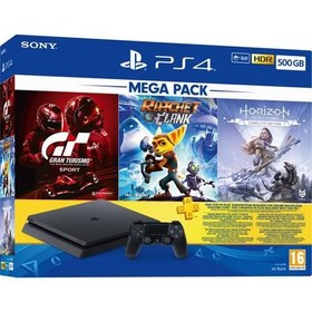 Resim SONY PS4 500 GB MEGAPACK SONY EURASIA GARANTİLİ CİHAZ 