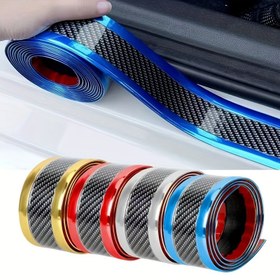 Resim 1 adet Çıkartmalar Anti Çizik Kapı Eşi Koruyucu Kauçuk Şerit Karbon Fiber Araba Eşi Koruma Tampon Filmi Sticker Araba Stil - Uygulamalı Modeller: Ürün Detaylarına Bakın; Malzeme: Diğer 
