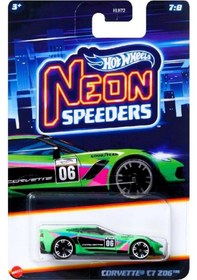 Resim Hot Wheels Neon Yarışçılar Hlh72 - Corvette C7 Z06 Hrw81 
