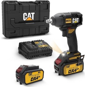 Resim CAT DX72 Çift Akülü Şarjlı 350 NM Kömürsüz Profesyonel Somun Sıkma Makinesi 