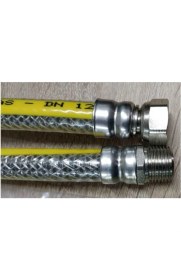 Resim Gassa Doğalgaz Flex Bağlantı Hortumu Gaz Flexi Soba Fırın Ocak 100 cm 