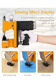 Resim hodbehod Şarjlı Portatif Akülü Taşınabilir Çuval Ağzı Dikme Makinesi 