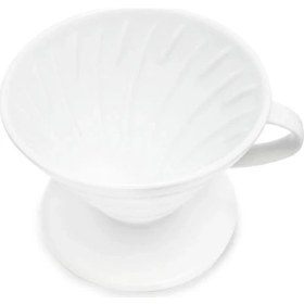 Resim Güral Porselen V60 Porselen Dripper Kahve Demleme Defoludur 