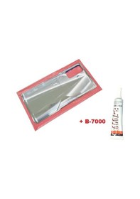 Resim Tkgz Xiaomi Redmi K50 Gaming Arka Pil Batarya Kapağı Cam+b-7000 Gri 