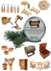 Resim shop Wood Balm Ahşap Bakım Besleyici Koruyucu Doğal Balzam 100 ml 