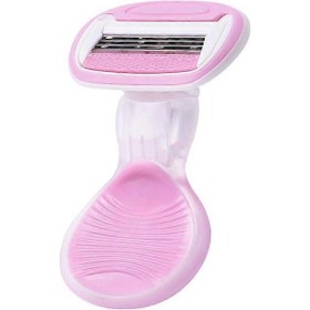 Resim Kadın Tıraş Bıçağı 4 Bıçaklı, Pürüzsüz Kadın Tıraş Bıçağı Flexball Kompakt Kadın Tıraş Bıçağı 