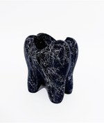 Resim stdeta Diş Tasarım Mermer Desenli Dekoratif Diş Fırçalık (10 Cm) 