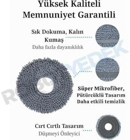 Resim robotyedek, QRevo L Roborock ile Uyumlu Mop ve Yan Fırça-4 Parça 