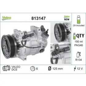 Resim Valeo KLIMA KOMPRESORU LAGUNA III 0715 LATITUDE 10 1.5 DCI 1.6 16V 