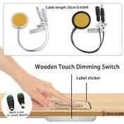 Resim 1 Adet Dokunmatik Sensörlü DC5V -24V LED Dimmer Anahtarı 5A 60W Gizli Yüzey Açma Kapama, Işık Şeridi ve Ev Parti Atmosferi Süslemesi İçin 