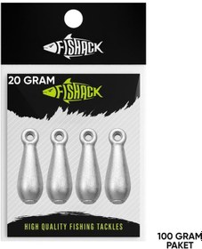 Resim Armut Olta Kurşunu - Dip Kurşunu - 20gr - 100gr Paket 