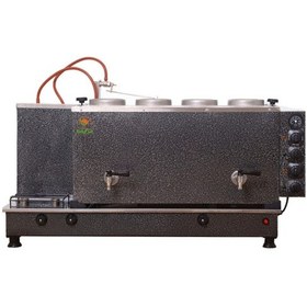 Resim 4 Demlikli Elektrikli+tüplü 45 L Gri Statik Boyalı Çay Kazanı 