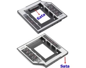 Resim Atech 12.7mm HDD Caddy Notebook DVD SSD Kutu Sata Laptop 4717A Notebook 