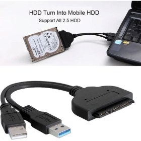 Resim Kuvars SSD HDD Bağlantı Kablosu USB 3.0 2.5" Sata Harici Disk Kablo 