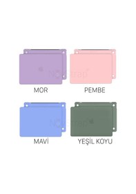 Resim NovStrap Apple Uyumlu MacBook Pro M1 M2 13" A2289 A2251 A1706 A1708 A1989 A2159 2338 Kılıf Mat Buzlu 