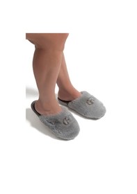 Resim Alda Kadın Peluş Ev Terliği Gri 36/40 Gri 