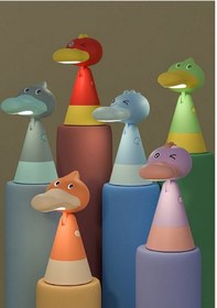 Resim HEDİYEVİM Sevimli Karikatür Ördek Göz Korumalı Çocuklar Için Gece Ve Masa Lambası 