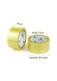 Resim Şeffaf Koli Bandı En:45Mm Metraj:40M 6.Adet 