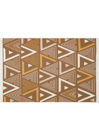 Resim Beige Yellow Yıkanabilir Çift Taraflı Modern Desenli Dokuma Kilim 