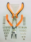 Resim YAĞMUR BİJUTERİ Mini Hobi Penseleri Ve Takı Yapım Malzemeleri Seti - Metal 