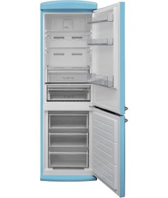 Resim Vestel Retro NFK37201 Düş Mavisi 330 LT No-Frost Kombi Tipi Buzdolabı 